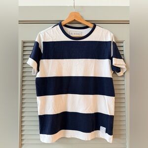 Almond Surfboards Striped Tee. Surfrider foundation collab.